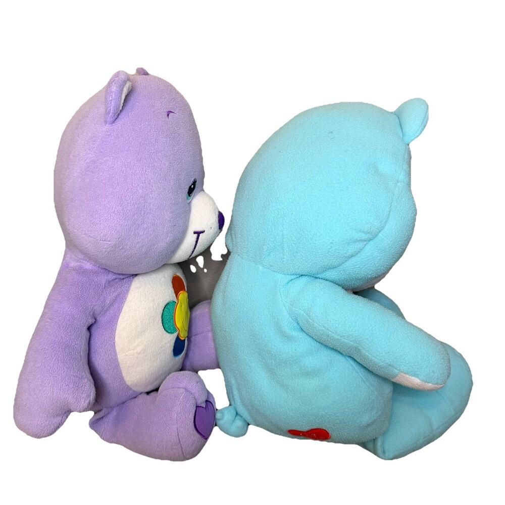 Vintage Carebears Bedtime Bear Harmony Care Bear Large Plush Jumbo Pillow Set - Picture 11 of 13